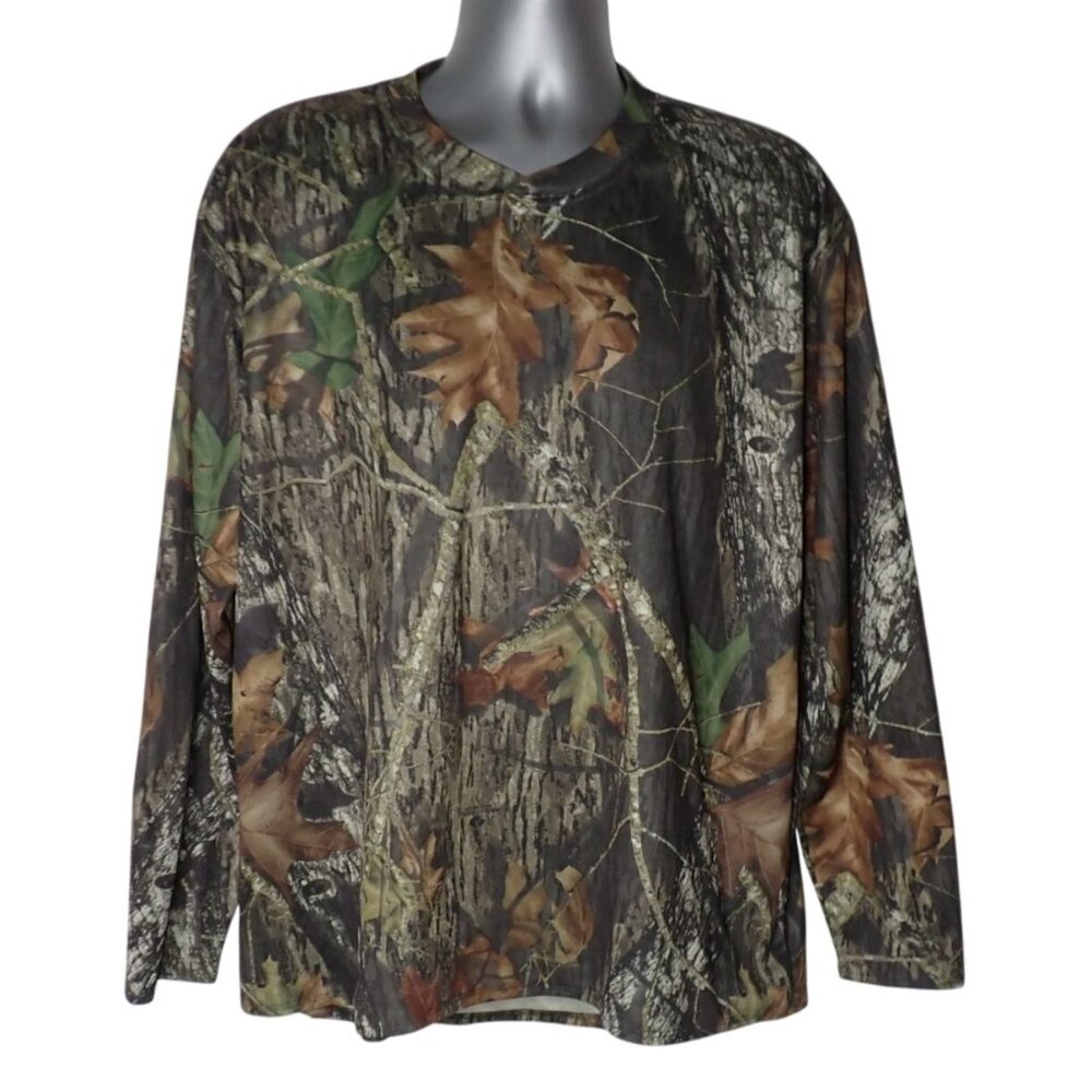 Mossy Oak Camouflage Hunting Shirt Mens 2XL Long sleeve Base Casual‎